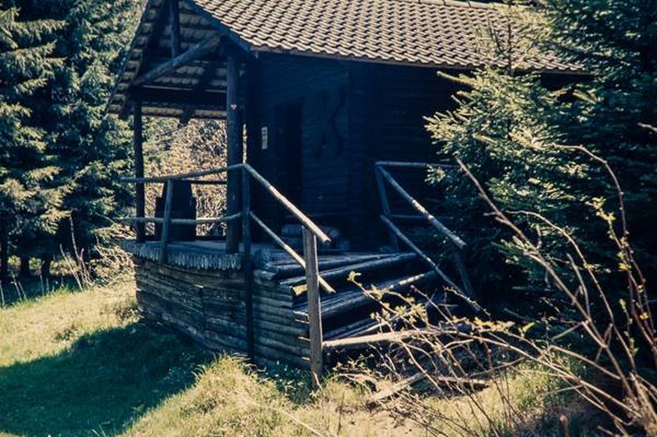 Blockhaus, Hütte, Mühlholz, Wald