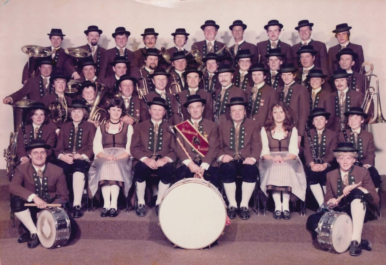 Gruppenfoto, Musik, Musikinstrumente, Musikverein