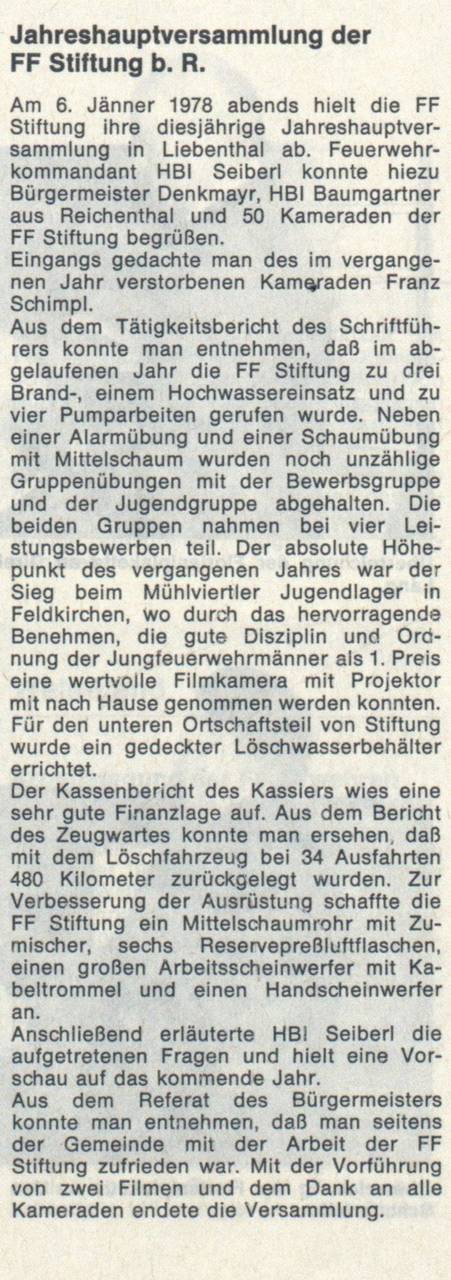 Bericht, Feuerwehr, Feuerwehrmagazin Brennpunkt, FF Stiftung, OÖLFV, Zeitungsartikel