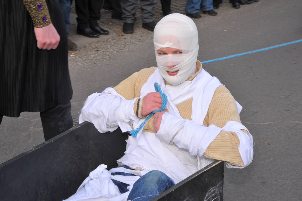 Fasching, Faschingsgruppe, Faschingsumzug, Faschingswagen, Sportunion