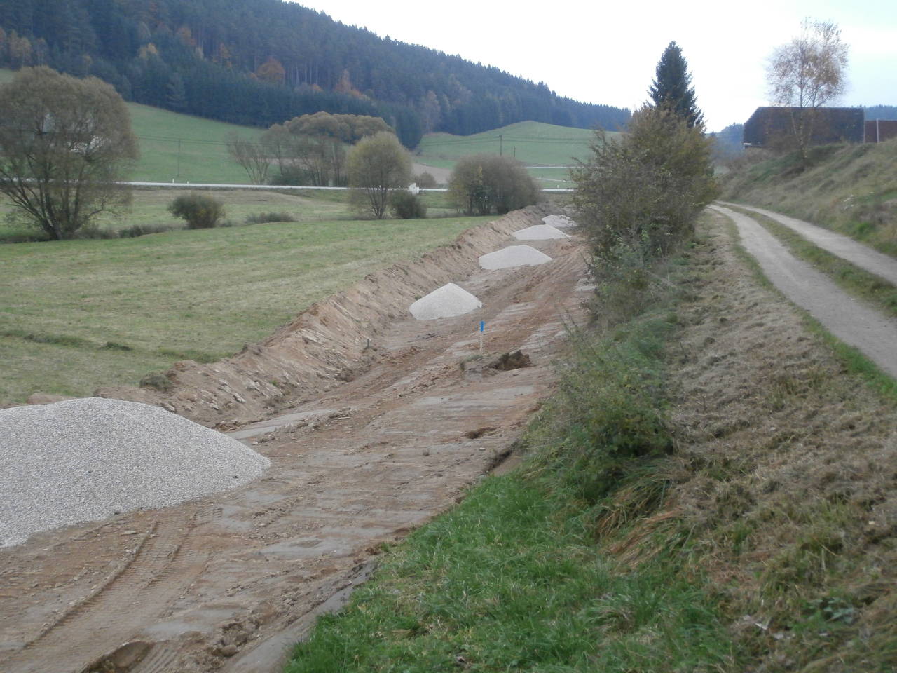 Arbeiter, Bauarbeiten, Liebenthal, Stiftung