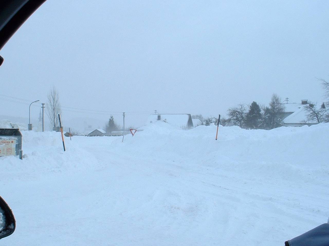 Schnee, Straße, Winter
