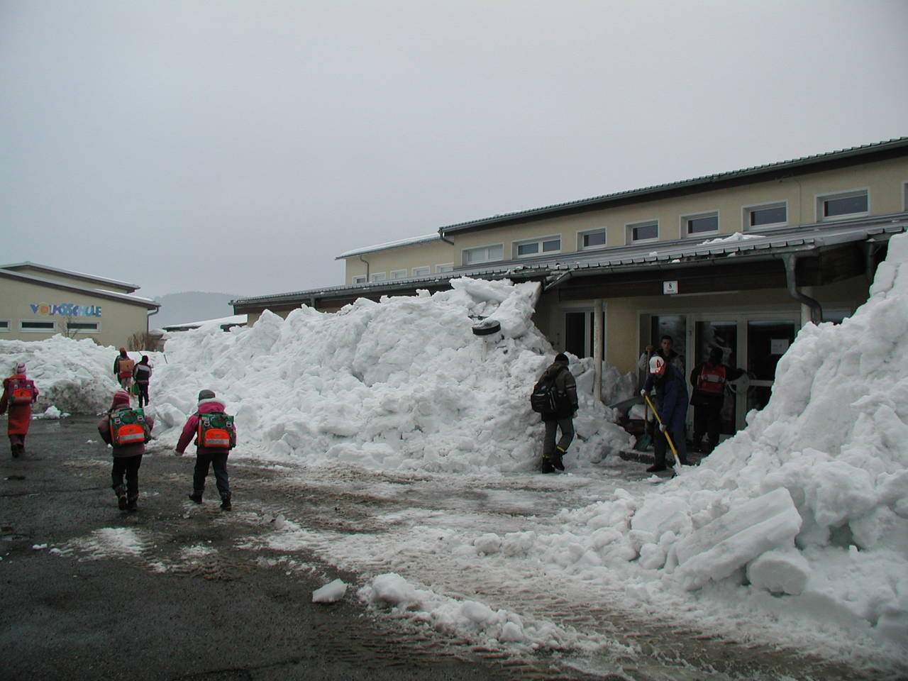 Hauptschule, Mittelschule, Winter, Winterarbeit