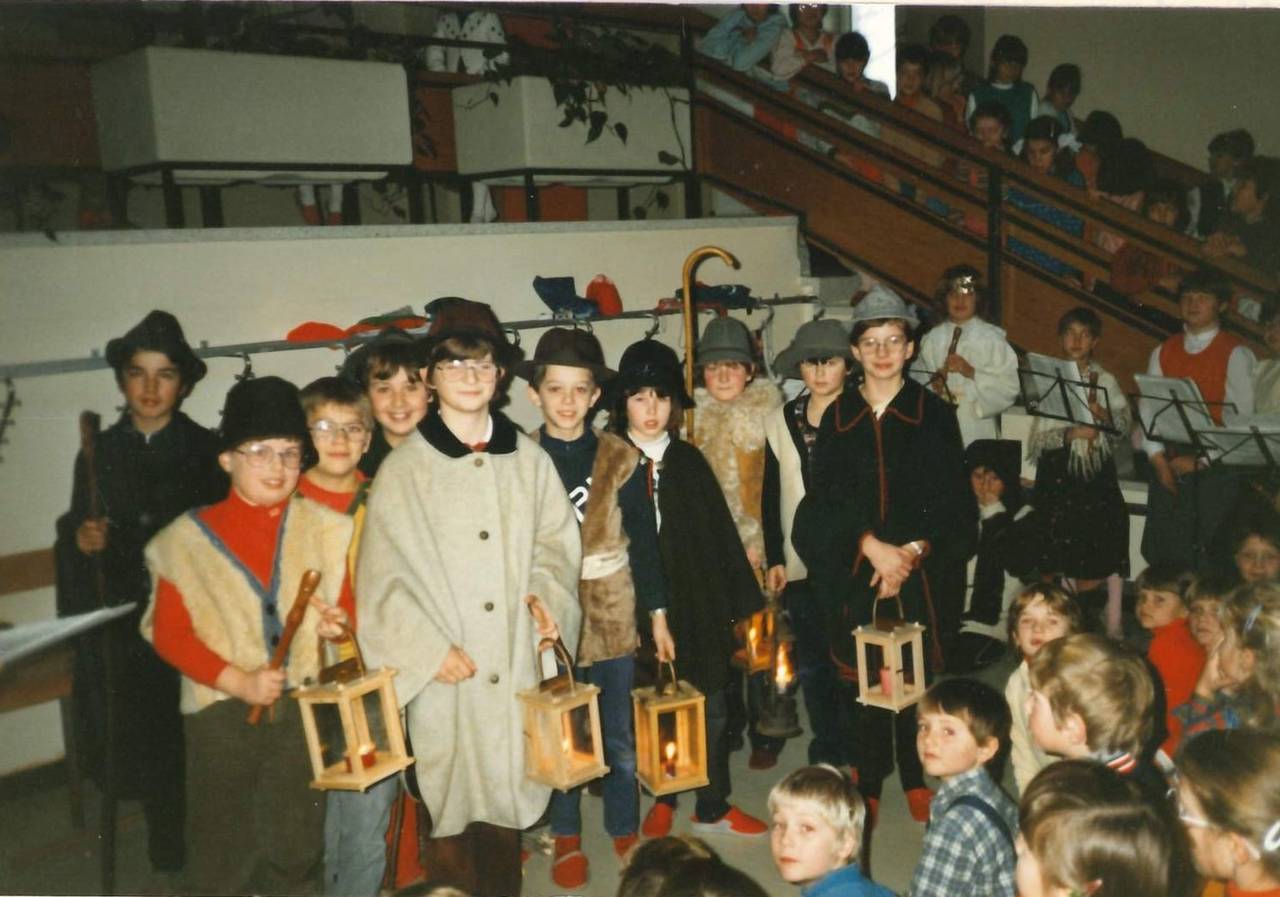 Schüler, Schulklasse, Weihnachten
