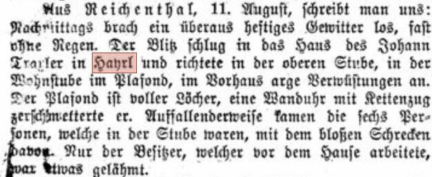 Hayrl, Zeitungsartikel